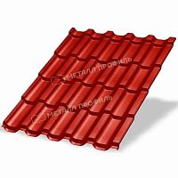 Металлочерепица Трамонтана NormanMP-0.5 цвет RAL 3020