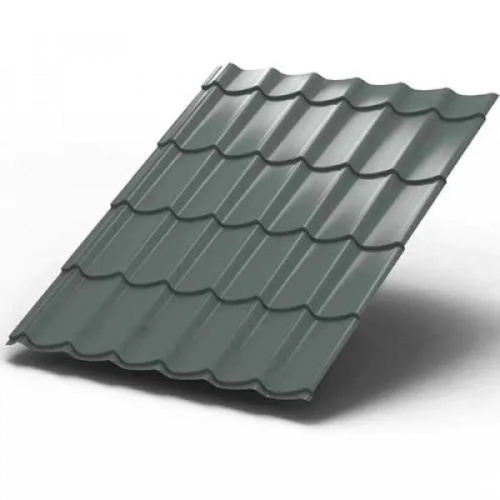 Металлочерепица МП Ламонтерра ПЭ-0.45 цвет RAL 7005