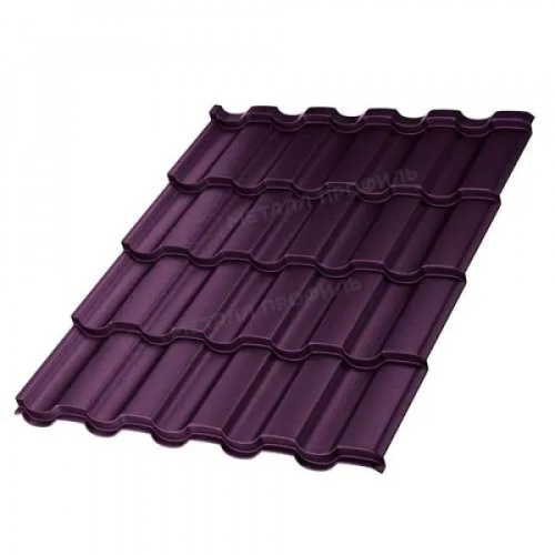 Металлочерепица Монтекристо VALORI-0.5 цвет Violet Металлочерепица Монтекристо VALORI-0.5 цвет Violet