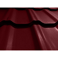 Металлочерепица модульная квинта Uno Grand Line c 3D резом 0,45 Drap RAL 3005 красное вино