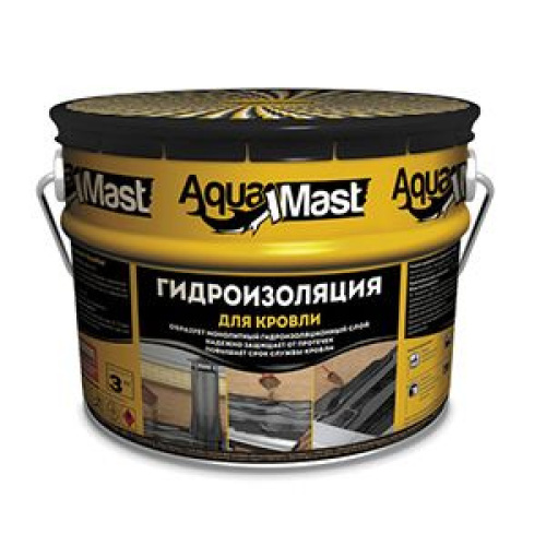 Мастика кров. и гидроиз. битумно-резин. AquaMastведро 10кг