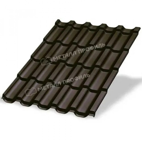 Металлочерепица Трамонтана VikingMP E-0.5 цвет RAL 8019