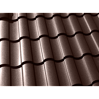 Металлочерепица кредо 0,5 Satin Мatt RAL 8017 Шоколад