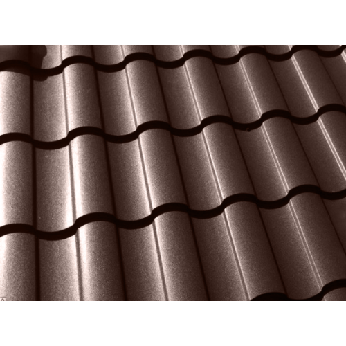 Металлочерепица кредо 0,5 Satin Мatt RAL 8017 Шоколад