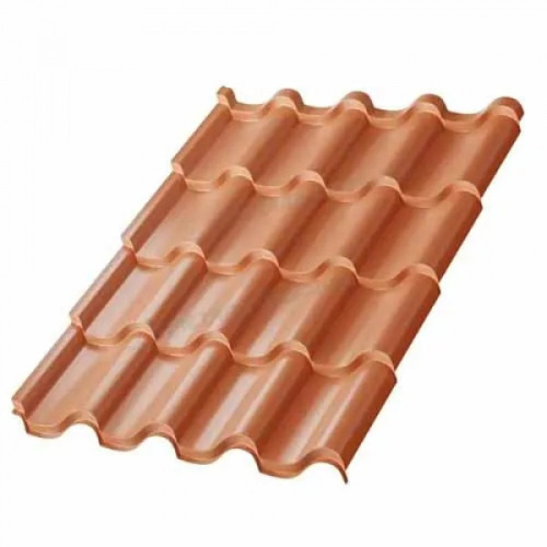 Металлочерепица Монтерроса NormanMP-0.5 цвет RAL 8004