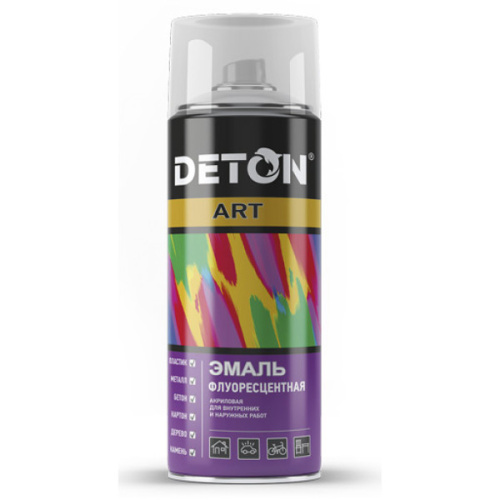 Эмаль-аэрозоль акриловая "DETON ART", хром, 520 мл