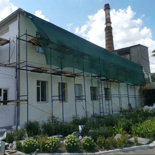 Сетка защитная затеняющая фасадная LIHTAR 55, рулон 2х20м (40м2) фото 2