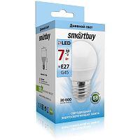 Лампа светодиодная (LED) Smartbuy-G45-07W/4000/E27