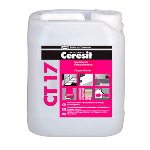 Грунтовка Ceresit CT 17 (концентрат) (бесцветная)5л