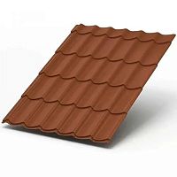 Металлочерепица МП Ламонтерра PURETAN-0.5 цвет RAL RR750