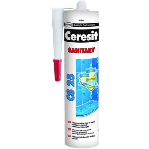 Ceresit CS 25/Силиконовый герметик санитарный карамель №46 280мл