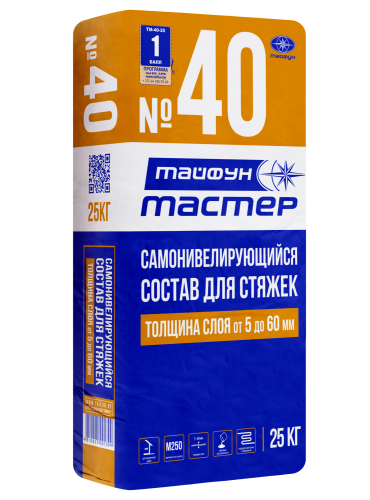 Состав Тайфун-Мастер № 40 самонивелирующийся черновой (25кг)