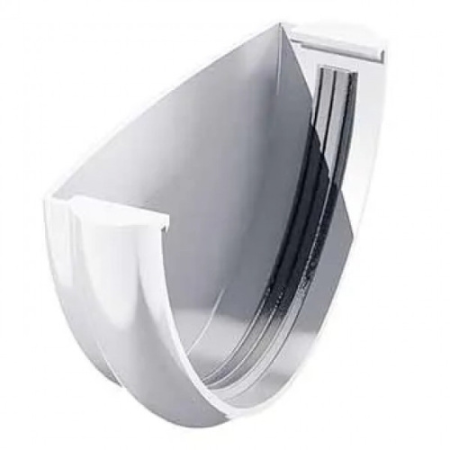 Заглушка желоб ТН ПВХ, белый