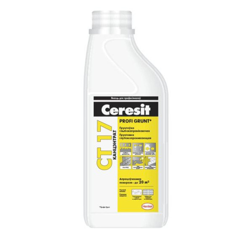 Грунтовка Ceresit CT 17 (концентрат) 1л