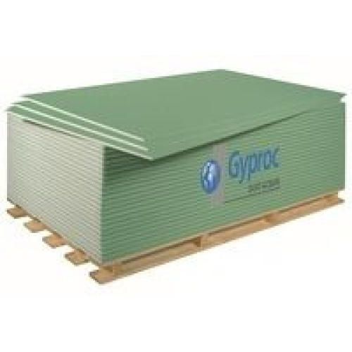 Гипсокартон влагостойкий9,5x1200x2500Gyproc GBM