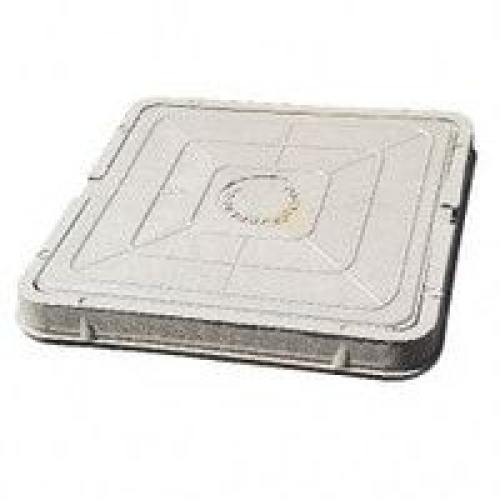 Люк квадратный (серый) 460х460 садовый малый (РФ)