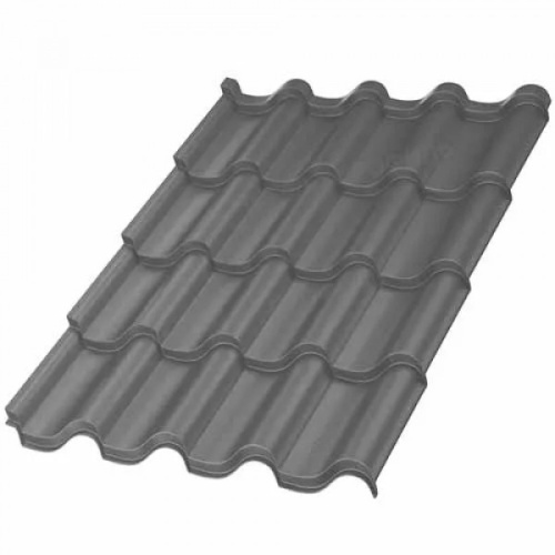 Металлочерепица Монтерроса VALORI-0.5 цвет Grey Серый