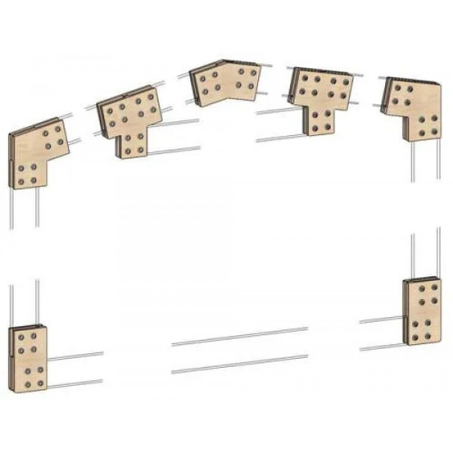 Коннекторы для сборки барнхауса FINHA T200L