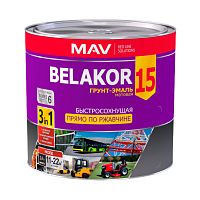 Грунт-эмаль MAV BELAKOR 15 графитовый 2,4 л прямо по ржавчине 3 в 1