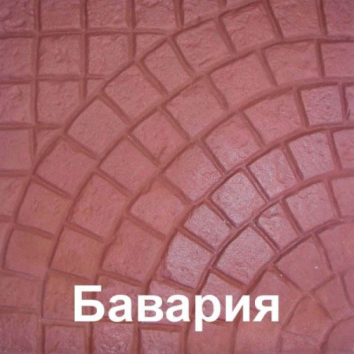 Плитыбетонные для тротуаров без обработки "Бавария- красная" 40х40*5