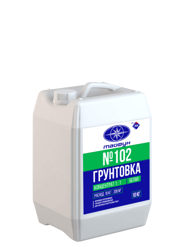 Грунтовка Тайфун-Мастер № 102 (концентрат) глубокого проникновения (10кг)