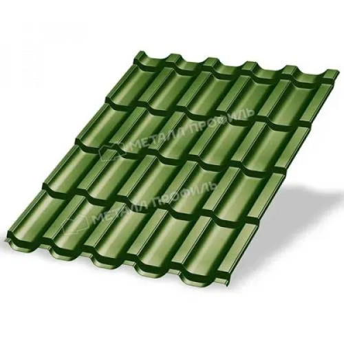 Металлочерепица Трамонтана NormanMP-0.5 цвет RAL 6018