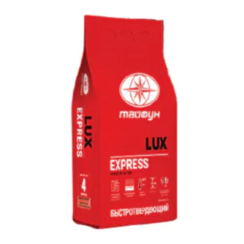 Клей для плитки быстротвердеющий "Люкс Express",(5 кг)