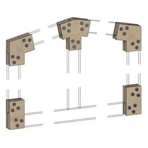 Коннекторы для сборки барнхауса FINHA M150L