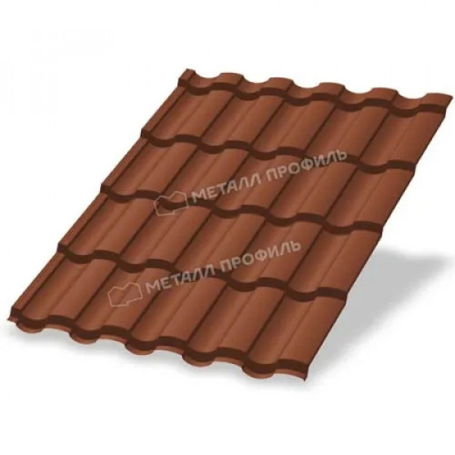 Металлочерепица Монтекристо VikingMP E-0.5 цвет RAL 8004