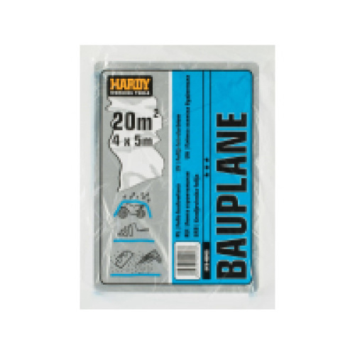 Пленка защитная строительная4*5м 60мкм, LDPE т.м.HARDY