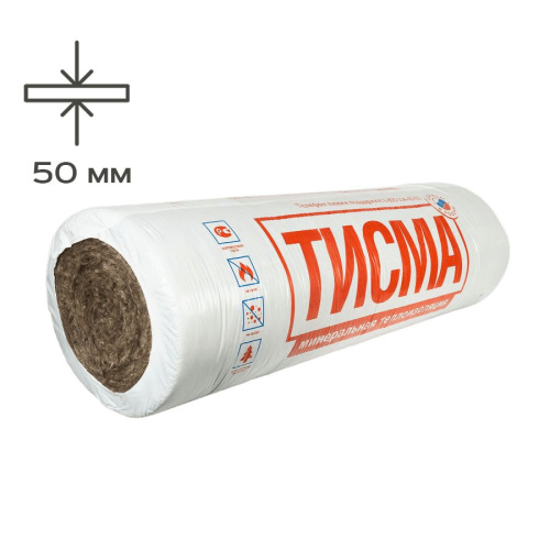 Минеральная вата в рулонах Тисма 8300х1200х50 мм