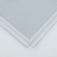 Панель алюминиевая AP600A6, цвет белый матовый, перфорация d-1.5мм, модуль 600*600