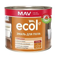 Эмаль ECOL MAV ПФ-266 для пола светло-коричневая 2,4 л