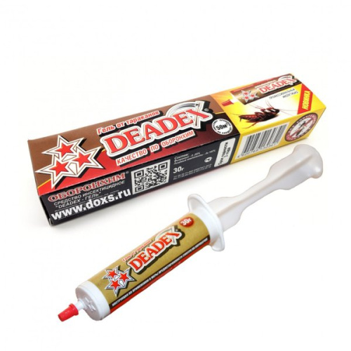 Гель от тараканов шприц NEW "DEADEX-ГЕЛЬ" 30г