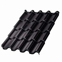 Металлочерепица МП Ламонтерра PURMAN-0.5 цвет RAL 9005