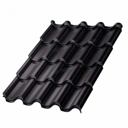 Металлочерепица МП Ламонтерра PURMAN-0.5 цвет RAL 9005