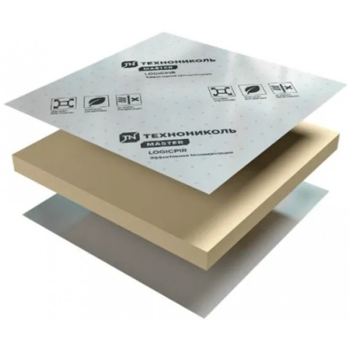 Утеплитель PIR, покрытие фольга 2400х1200х80 Утеплитель PIR, покрытие фольга 2400х1200х80