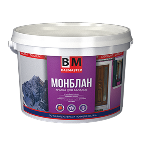 Краска "BAUMASTER" МОНБЛАН для фасадов,2,5 кг