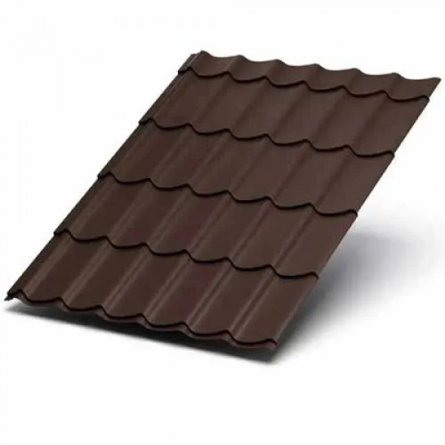 Металлочерепица Ламонтерра VikingMPE 0,5 цвет RAL 8017