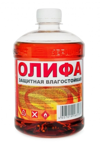Олифа защитная влагостойкая "Вершина", пэт/т (0,5л)