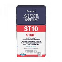 Шпатлевка гипсовая Sniezka Acryl Putz Start ST10 (старт + финиш) 20 кг