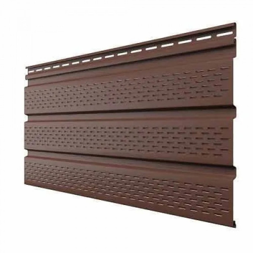 Софит полностью перфорированный Каштан
