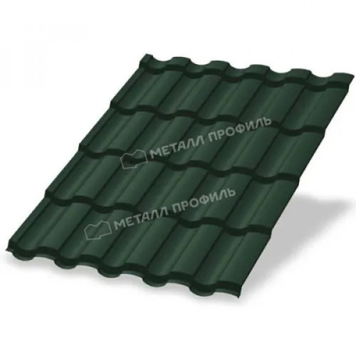 Металлочерепица Монтекристо PURMAN-0.5 цвет RAL 6005