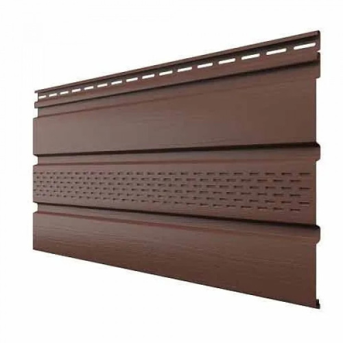 Софит частично перфорированный Каштан