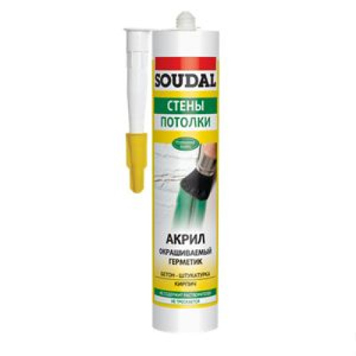 Герметик акриловый Soudal (махагон) для дерева(300мл)