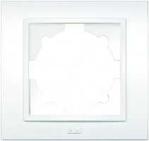 Рамка Zena 1 пост белоснежный, т.м. El-bi