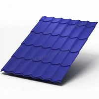 Металлочерепица МП Ламонтерра ПЭ-0.45 цвет RAL 5002