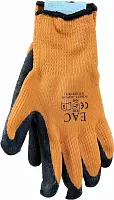 Перчатки синт. черный облив оранжевые утепл. L-XL