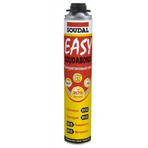 Клей строительный полиуретановый пистолетный "Soudal" SOUDABOND Easy 750мл