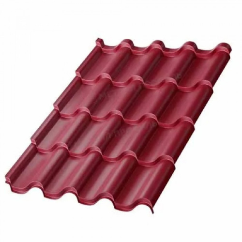 Металлочерепица МП Ламонтерра PURMAN-0.5 цвет RAL 3005